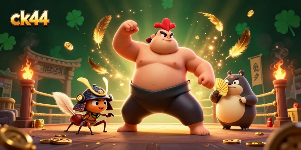 Engage in thrilling gameplay at ck44 with dynamic illustrations of characters in a vibrant casino scene.