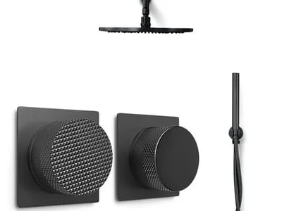 Regendouche zwart kopen: Mood60 sets met thermostaatkraan bij Sanitear