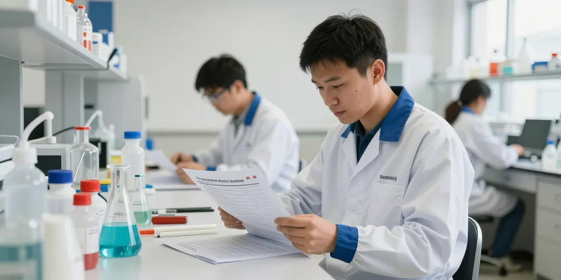 Natriumazide in een vertrouwelijke laboratoriumsetting van een lokale vertrouwde aanbieder voor chemische producten.