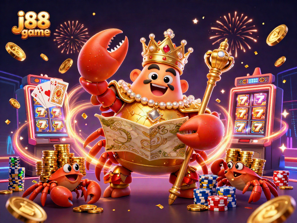 Experience the excitement of j88 game with vibrant 3D casino-themed illustration capturing thrilling gameplay.