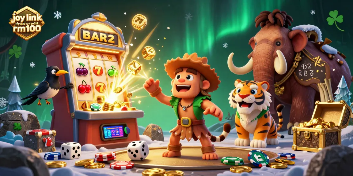 Spin the massive slot machine at joy link free credit rm100 casino and win big with vibrant 3D characters.