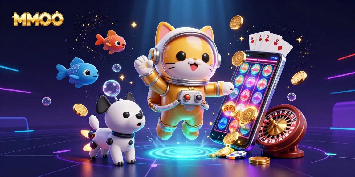 Join a thrilling MMOO gaming adventure with vibrant space-themed casino elements and engaging characters.