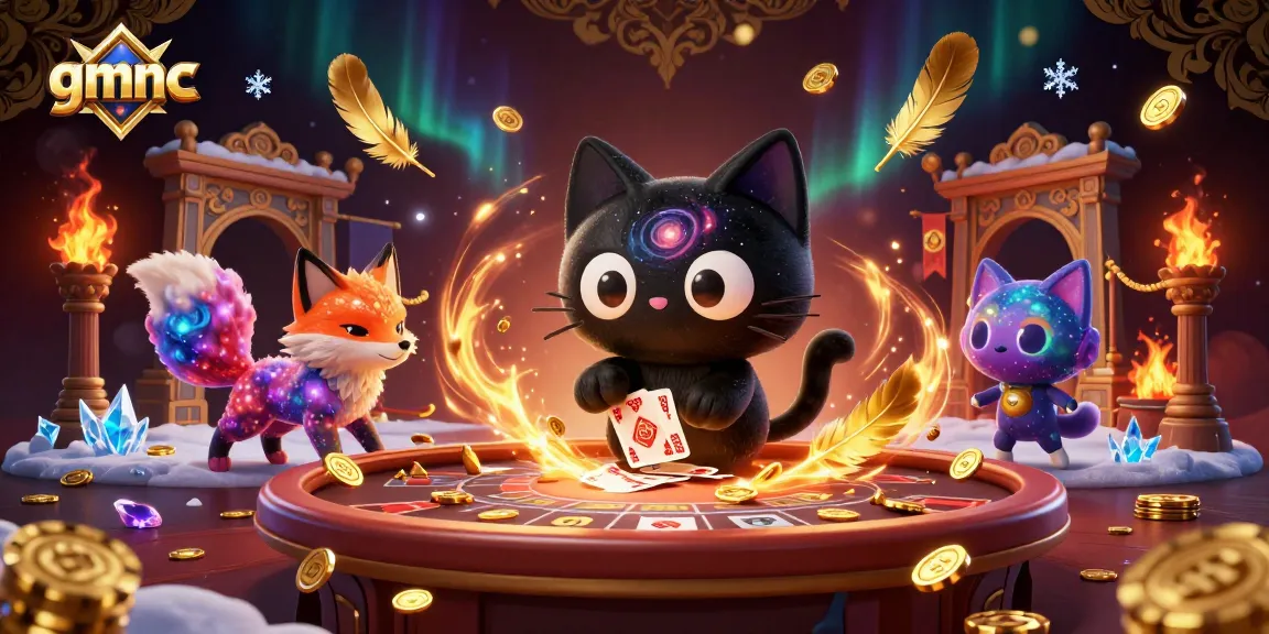 Engage with gmnc in a vibrant cosmic casino scene showcasing unique characters and dynamic betting elements.