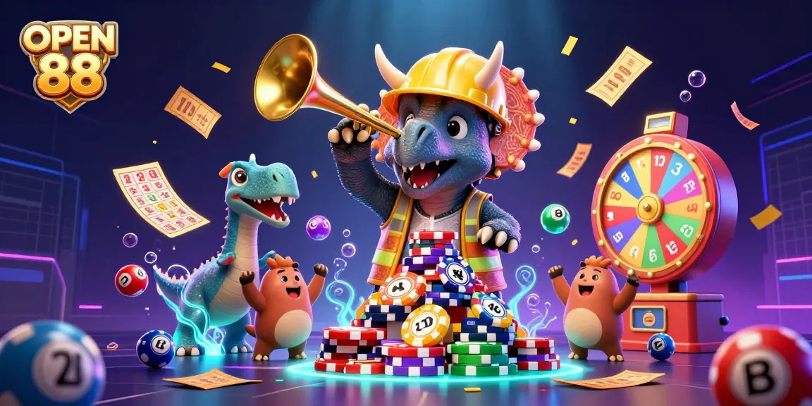 Experience the world of excitement and winnings at OPEN 88 with thrilling casino gameplay and vivid illustrations.