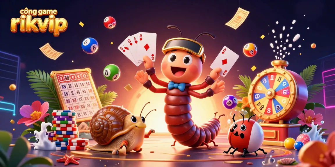 Experience thrilling moments at cổng game rikvip with lively characters and vibrant gaming elements in a dynamic casino scene.