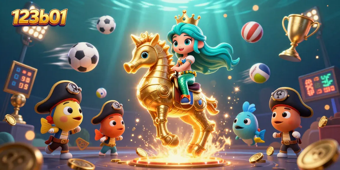 Experience thrilling sports betting action at 123b01 with a dynamic underwater casino scene showcasing exciting gameplay elements.