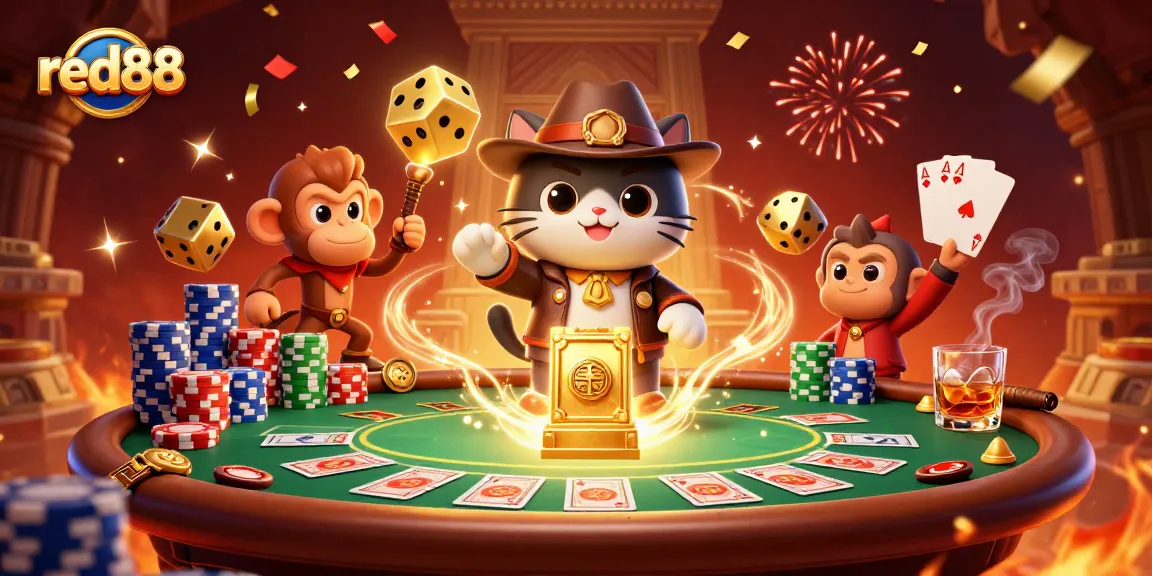 Experience big wins at red88 with a thrilling 3D casino adventure featuring vibrant characters and dynamic gaming elements.