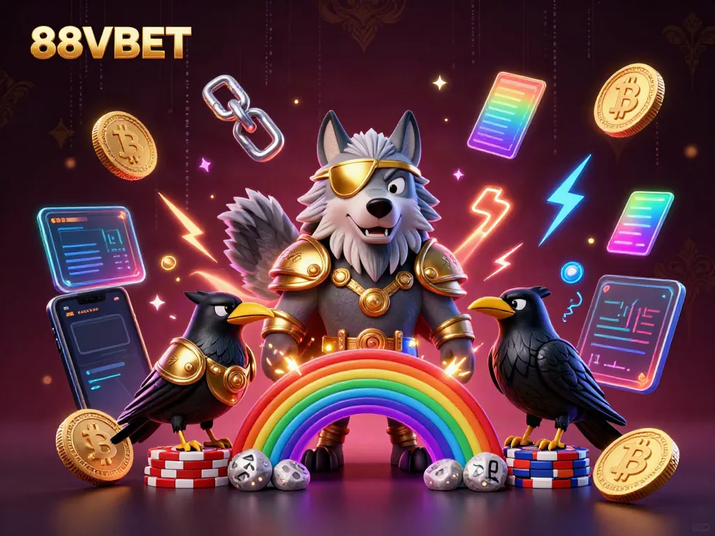 Engage in the exciting world of 88VBET with mythical Norse characters and dynamic crypto elements.