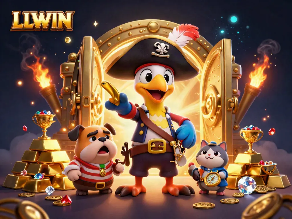 Experience thrilling wins at LLWIN with a dynamic pirate-themed casino adventure featuring interactive games and treasures.