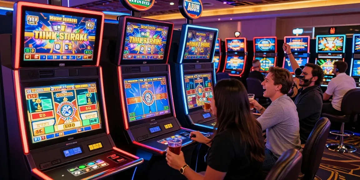 Thrilling online gaming experience at https://bl555.solutions/ with players celebrating wins in a vibrant casino.