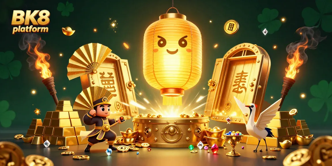 Experience the thrills of BK8 platform with vibrant 3D characters and dazzling casino treasures.