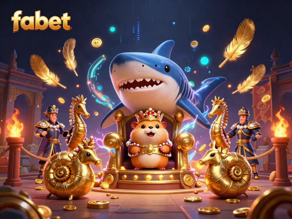 Experience thrilling gameplay at fabet with vibrant casino elements and a dynamic 3D illustration.