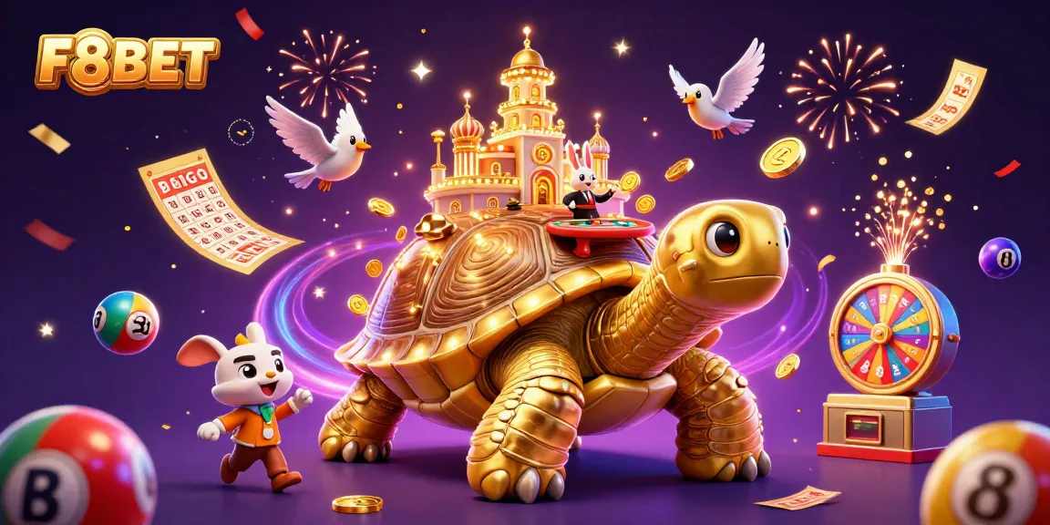 Experience exciting gaming at F8BET with vibrant lottery elements and a lively casino atmosphere.