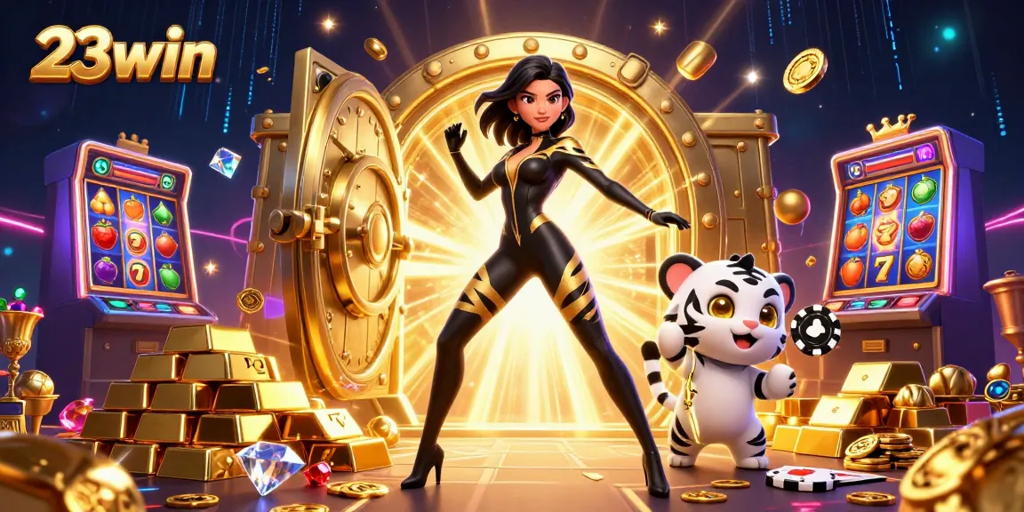 Engage with 23win's thrilling casino experience featuring vibrant slots and dynamic game elements.
