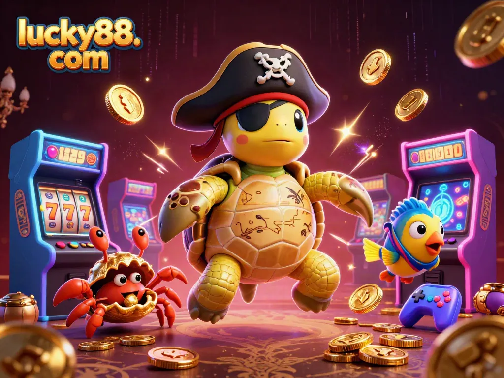 Engage in vibrant gaming thrills with lucky88. com featuring colorful arcade elements and dynamic characters.