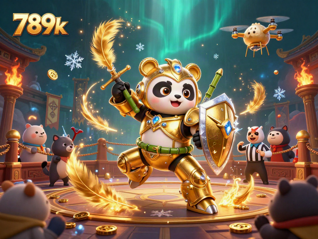 Join the excitement at 789k with a dynamic casino battle scene featuring adventurous characters.