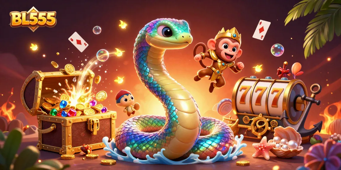 Experience the excitement at BL555 with vibrant casino adventures, featuring colorful characters and dynamic action.