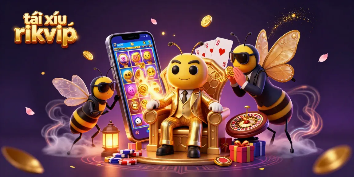 Tài xỉu rikvip: Engage in thrilling gameplay amidst a vibrant casino scene filled with dynamic gaming elements.