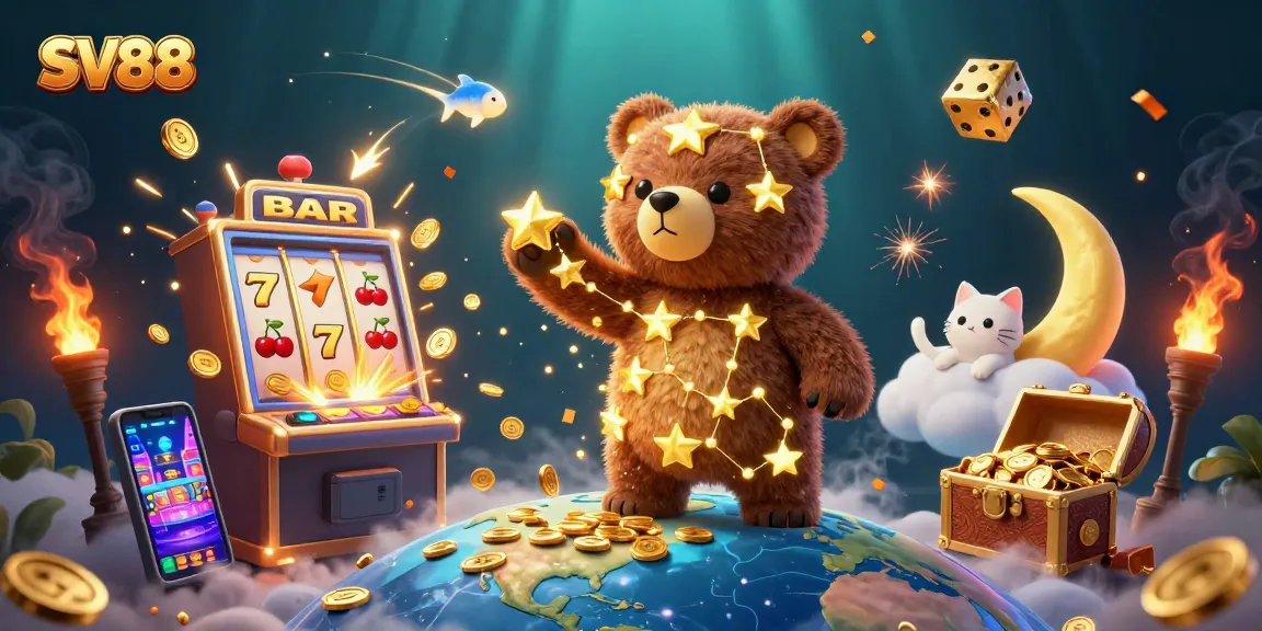 Experience thrilling gaming moments at SV88 with captivating 3D casino visuals.