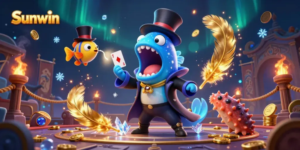 Engage in thrilling action with Sunwin's spectacular underwater casino magic act featuring unique sea creatures.