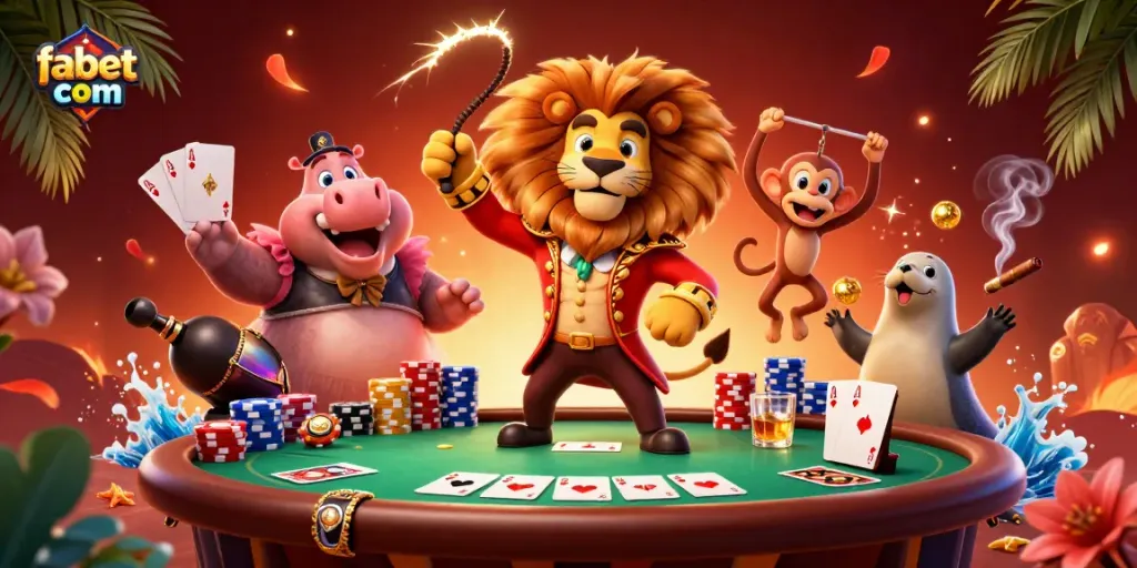 Experience the vibrant energy of fabet com with a whimsical circus-themed online gaming scene.
