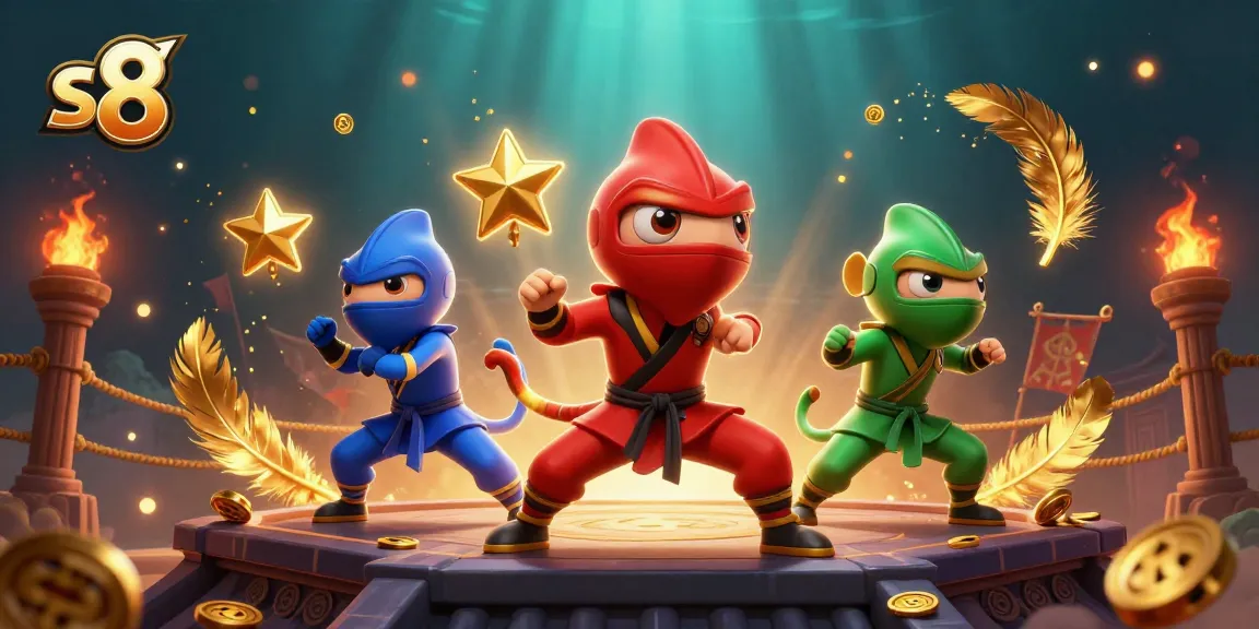 Experience intense gaming action with S8 chameleons showcasing gambling prowess in vibrant casino themed art.