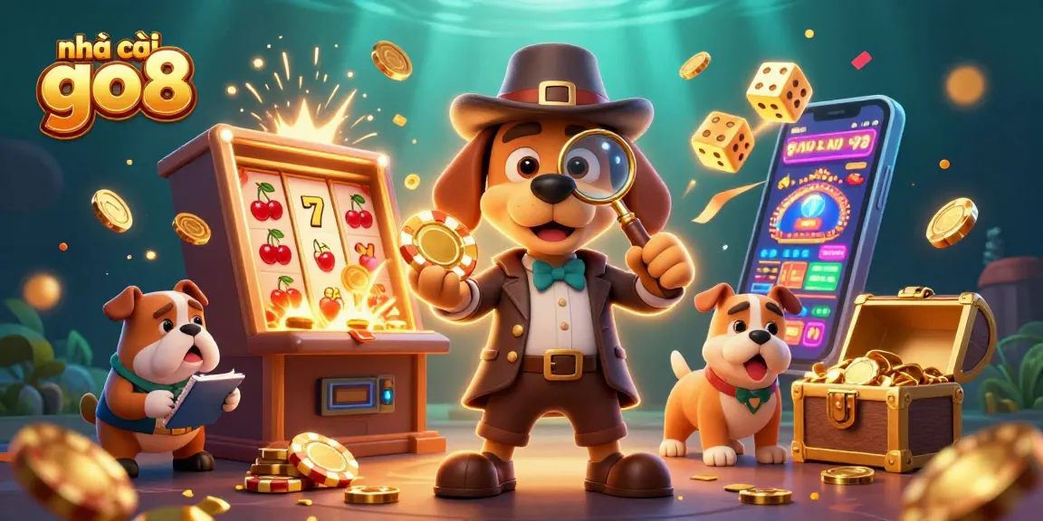 Create excitement at nhà cái go8 with a detective exploring casino treasures and gaming adventures.
