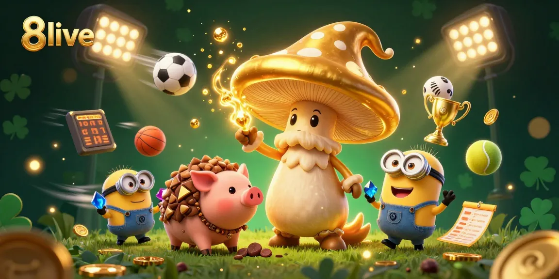 Experience thrilling betting moments with 8live through a dynamic casino scene full of excitement.