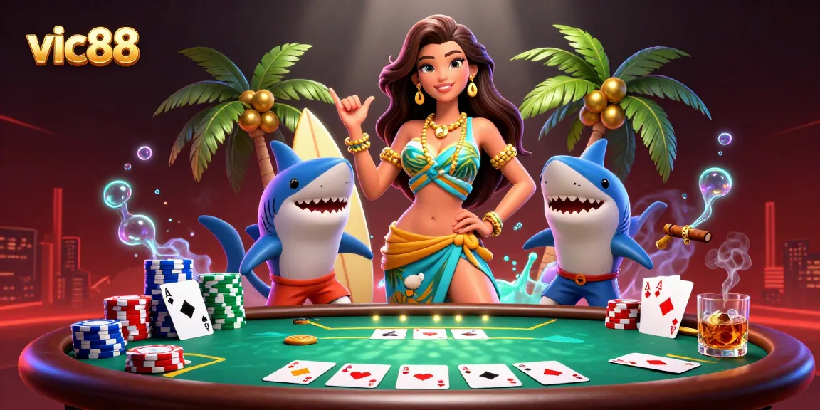 Experience winning moments at vic88 with vibrant casino action featuring poker elements.