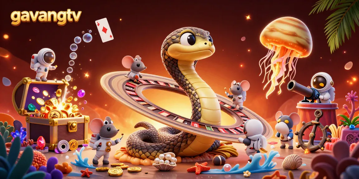 Engage in thrilling betting action at gavangtv with a cosmic roulette scene.