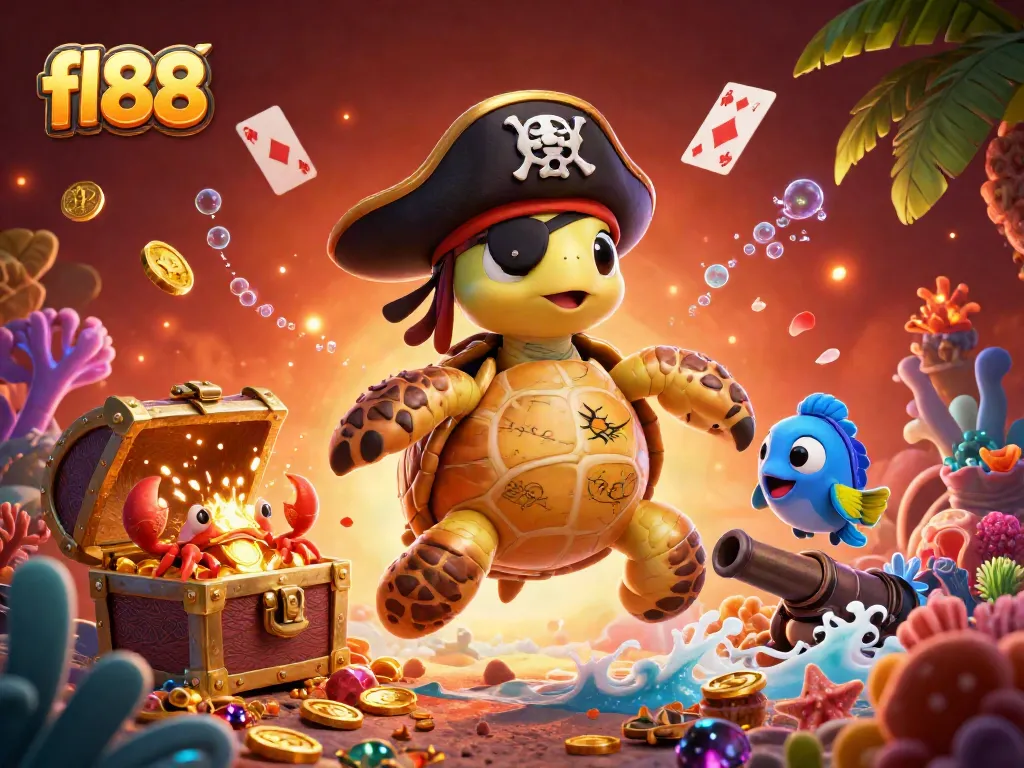 Engage with the fl88 vibrant pirate-themed casino experience showcasing underwater treasures and dynamic gaming elements.