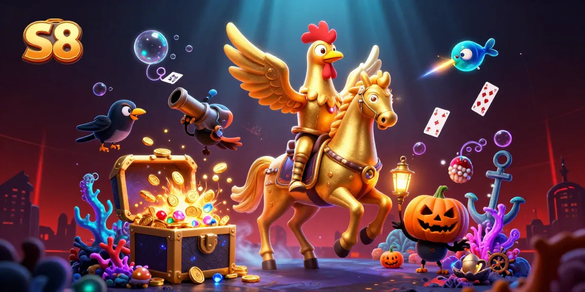 S8 players dive into thrilling gaming adventures with energetic casino visuals and exciting gaming elements.
