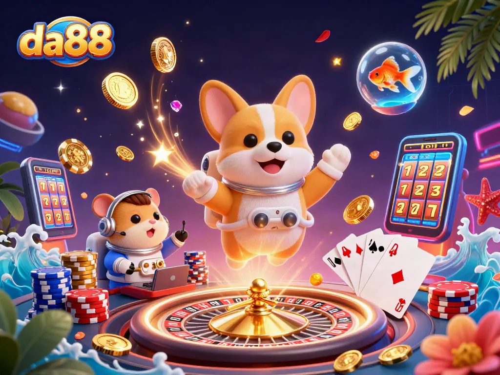 Spin the reels and see da88 soar in an exhilarating casino space adventure!