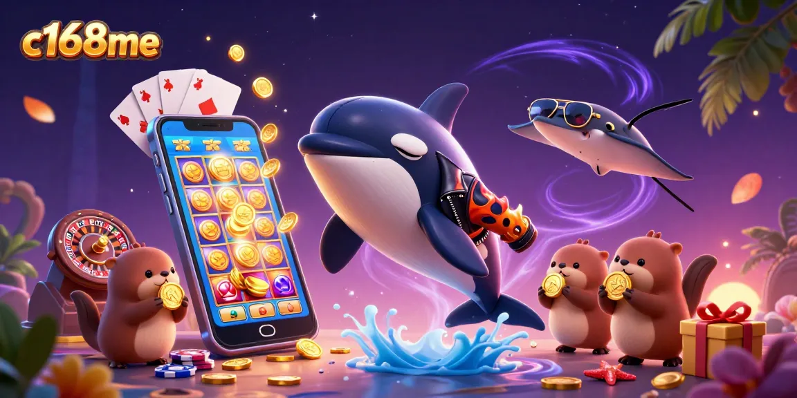 C168me kết hợp các yếu tố từ các trò chơi casino trong một hình ảnh sôi động và hấp dẫn.