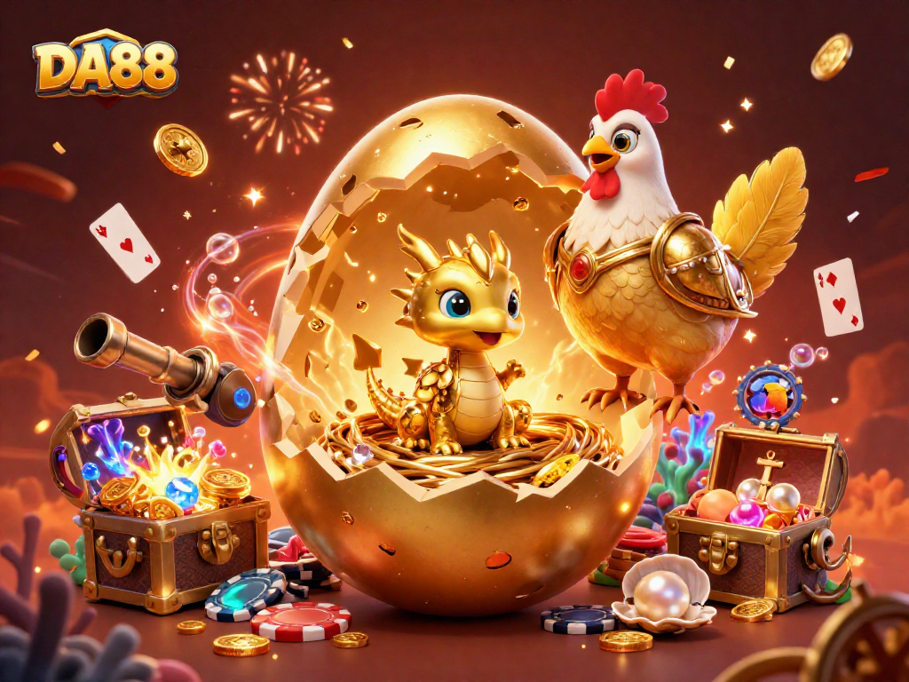Engage in the thrill of DA88 with golden treasures and thrilling gaming elements.