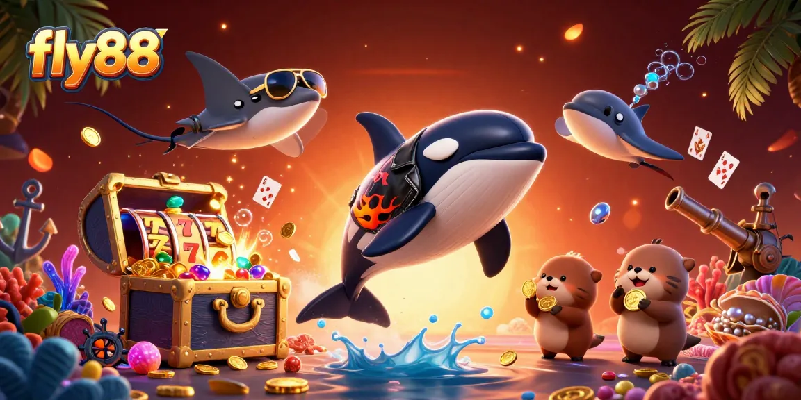 Engage with fly88's thrilling casino adventures featuring vibrant 3D characters and dynamic gambling elements.