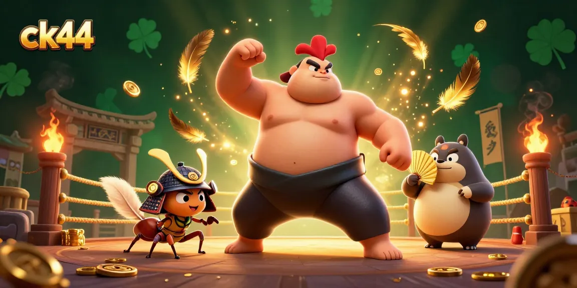 Engage in thrilling gameplay at ck44 with dynamic illustrations of characters in a vibrant casino scene.