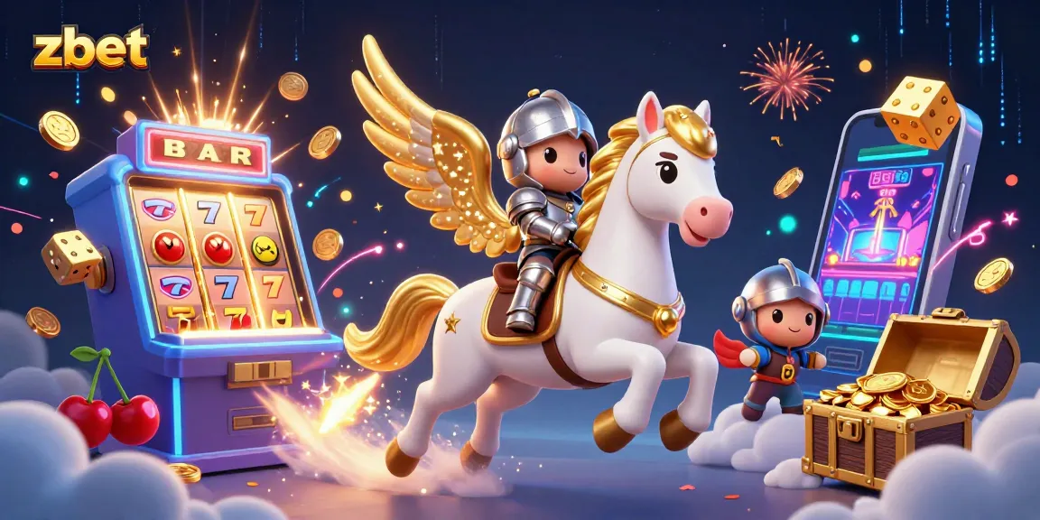 Experience thrilling gaming adventures at zbet with bonuses galore in a vibrant casino illustration.