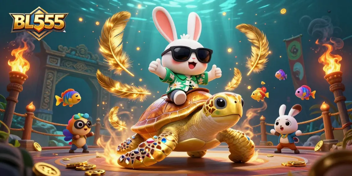 Engage in thrilling gameplay at BL555 featuring vibrant characters and casino elements.