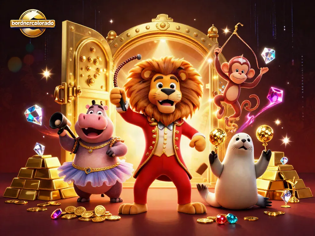 Bordnercolorado showcases a vibrant 3D casino scene with lively characters and dynamic gambling elements.