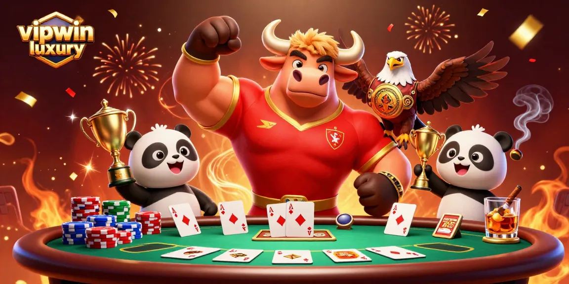 Experience the thrill of winning with vipwin luxury at this vibrant casino scene featuring dynamic characters.