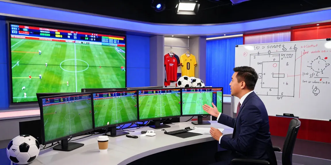 Live sports analysis on kèo nhà cái with vibrant screens and an energetic atmosphere.