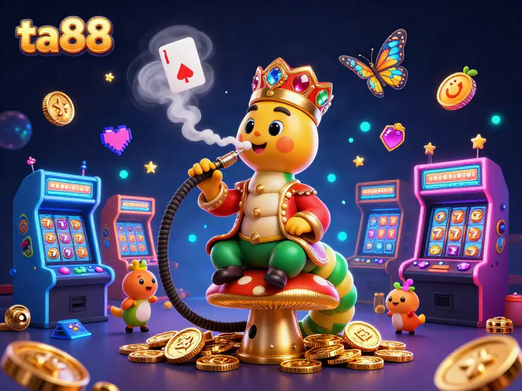 Experience thrilling ta88 gameplay with a vibrant scene featuring poker symbols and casino elements.