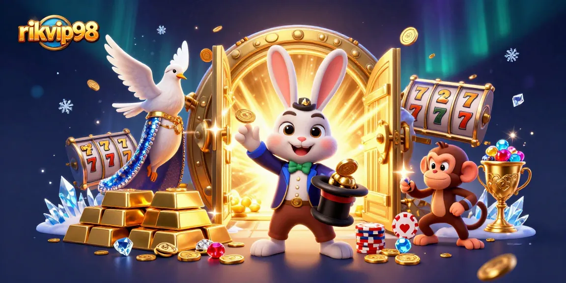 Experience the thrill of gaming at rikvip98 with magical characters and dazzling casino elements.