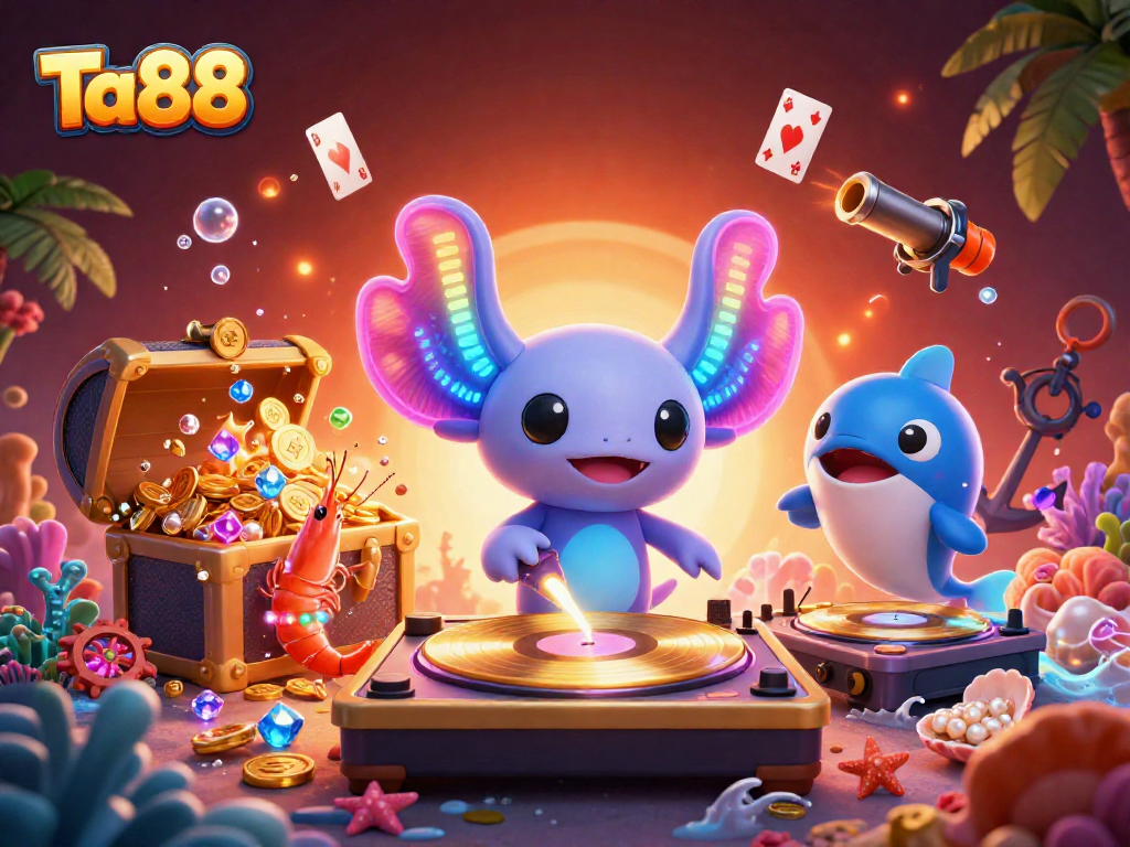 Ta88 enhances gameplay experiences with vibrant casino-themed characters and elements.