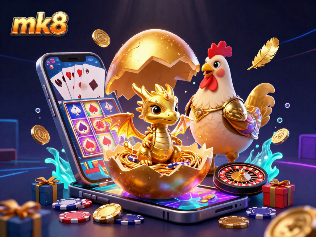 Experience thrilling gaming at mk8 with a golden dragon and explosive slot action.