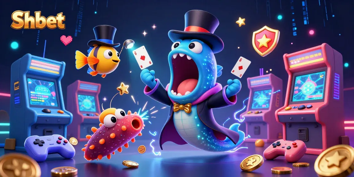 Engage in thrilling games at Shbet with vivid characters and dynamic casino elements.