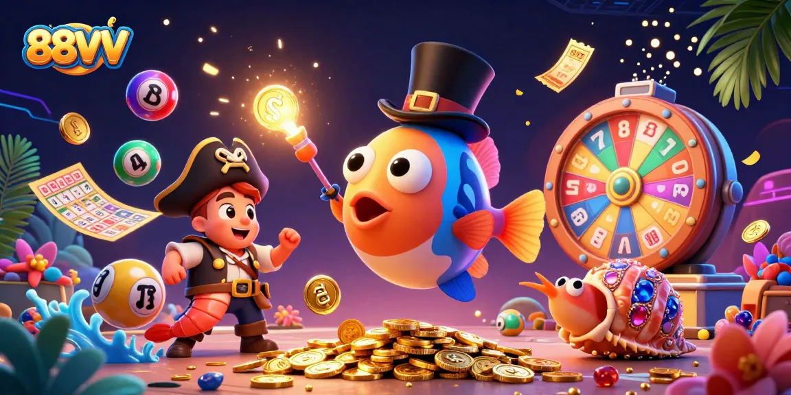 Engage with 88VV's vibrant casino world, featuring dynamic characters and thrilling game elements.