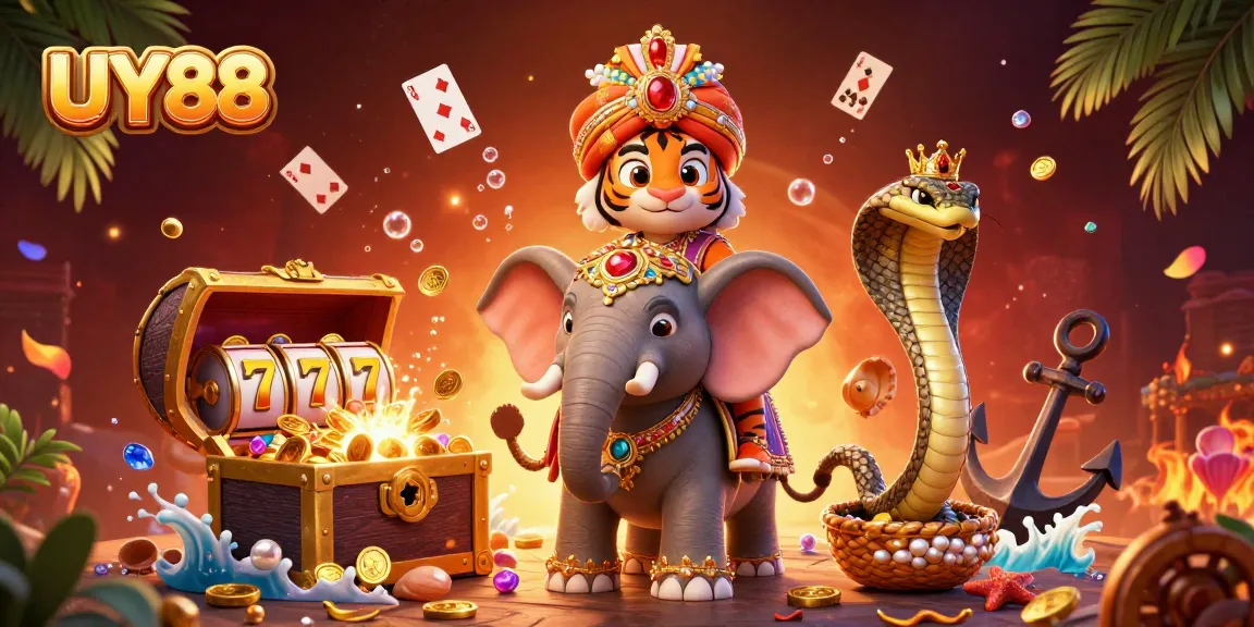Experience the excitement of gambling at UY88 with vibrant casino scenes and rich details