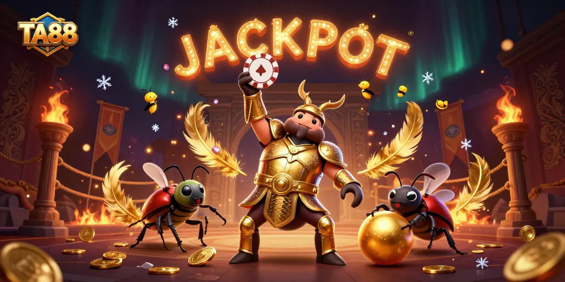 TA88 offers vibrant jackpot excitement as a gladiator beetle champions the game.